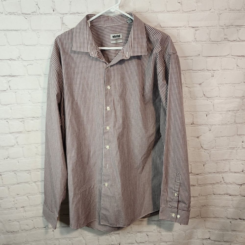 Men's Unlisted "Slim Fit" longsleeve button-down shirt, size Large